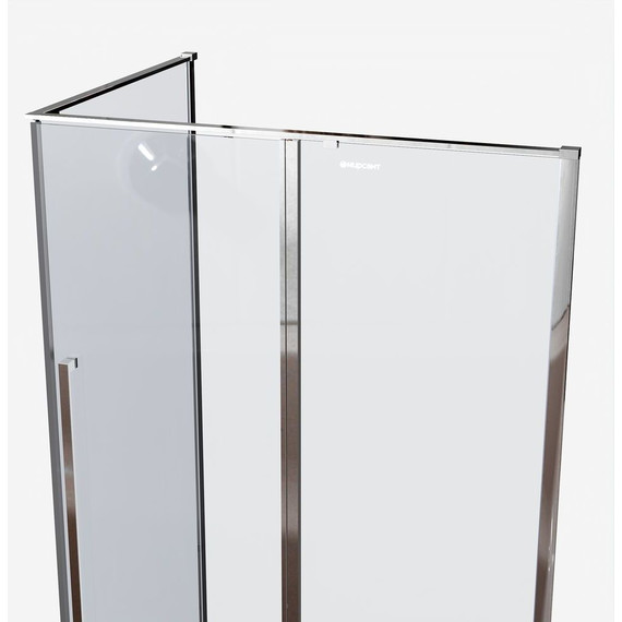 Душевое ограждение Mirsant Next 120х90 см хром/прозрачное - 3 Душевое ограждение Mirsant Next 120х90 см хром/прозрачное фото 3