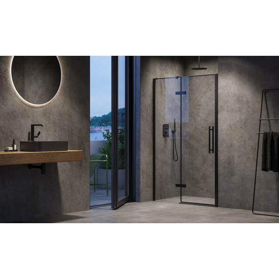 Душевая дверь Ravak 120 см COSD2-120, чёрный/прозрачное - 2 Душевая дверь Ravak 120 см COSD2-120, чёрный/прозрачное фото 2