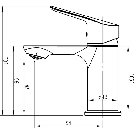 Смеситель для раковины Sole Como S071C фото 2