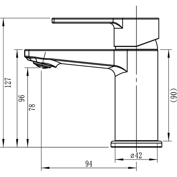 Смеситель для раковины Sole Ladoga S081C - 2 Смеситель для раковины Sole Ladoga S081C фото 2
