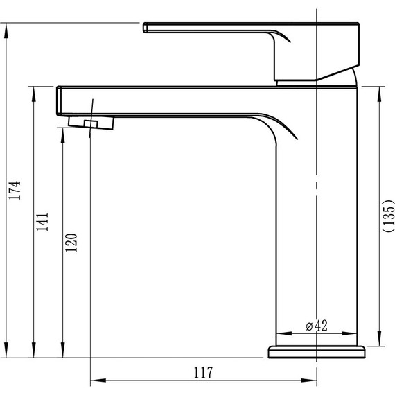 Смеситель для раковины Sole Maroon S111C фото 2