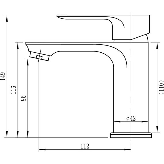 Смеситель для раковины Sole Nasser S151C - 2 Смеситель для раковины Sole Nasser S151C фото 2