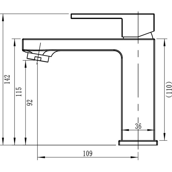 Смеситель для раковины Sole Bacalar S161C - 2 Смеситель для раковины Sole Bacalar S161C фото 2