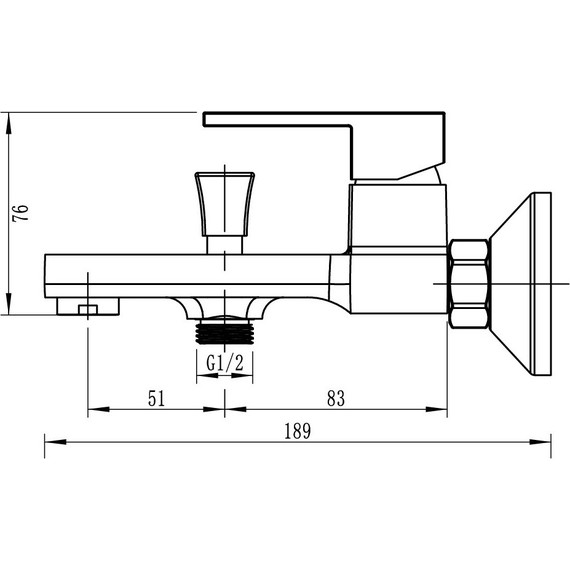 Смеситель для ванны Sole Bacalar S163C фото 2