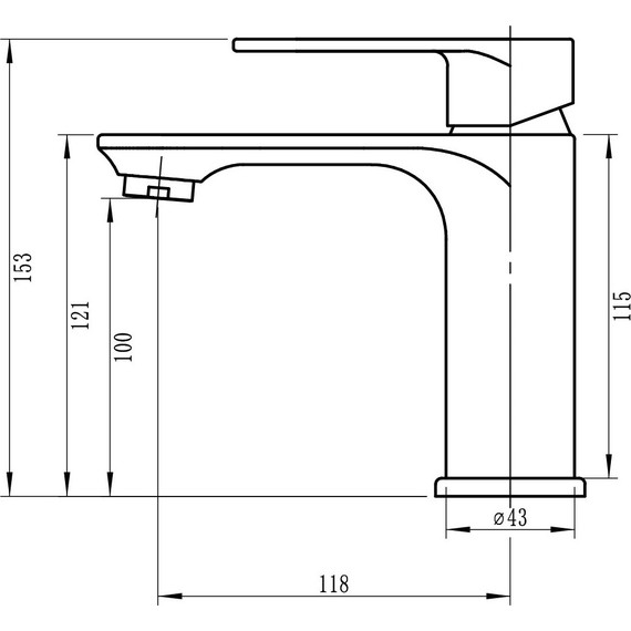 Смеситель для раковины Sole Powell S171C - 2 Смеситель для раковины Sole Powell S171C фото 2