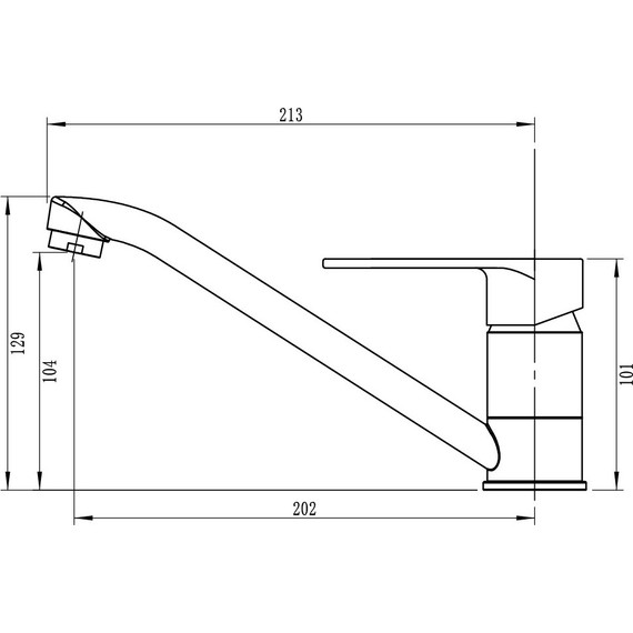 Смеситель для кухни Sole Powell S173C фото 2