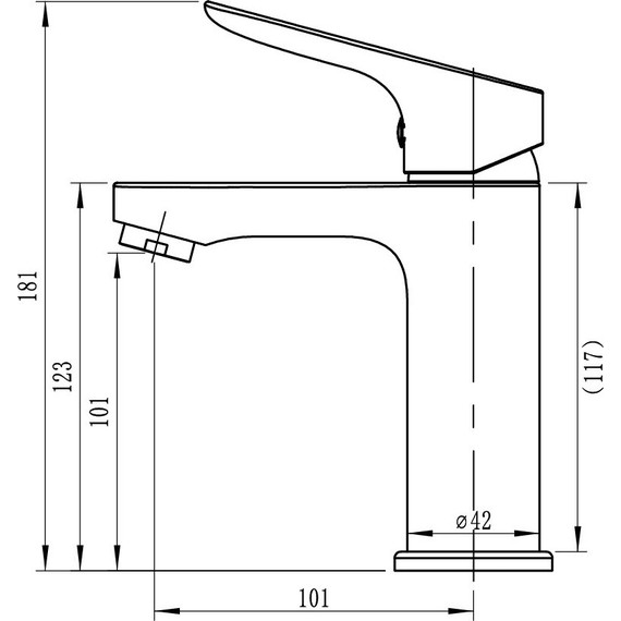 Смеситель для раковины Sole Towada S181C - 2 Смеситель для раковины Sole Towada S181C фото 2