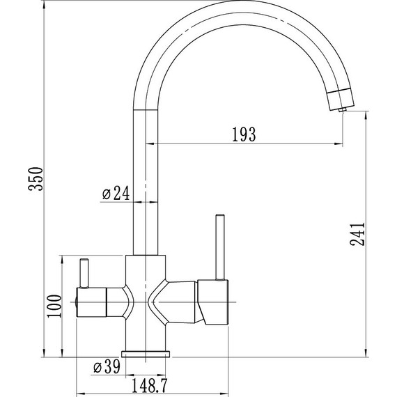 Смеситель для кухни Sole Tyrrell S195C фото 2