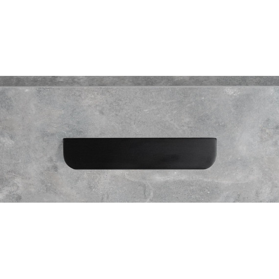 Ручка для мебельной тумбы Cezares Eco 15 см RS156BL.3/96 (1 шт) чёрный матовый фото 2