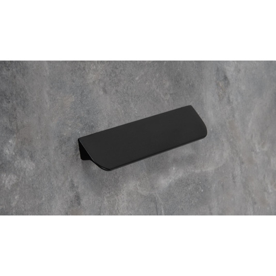 Ручка для мебельной тумбы Cezares Eco 15 см RS156BL.3/96 (1 шт) чёрный матовый фото 3