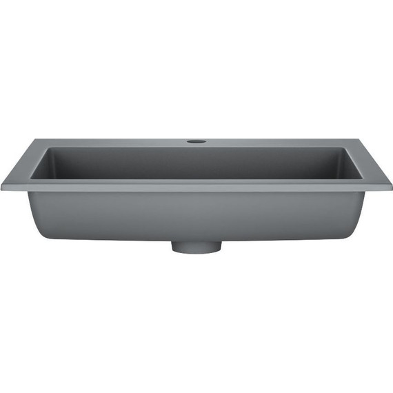 Тумба подвесная с раковиной Vincea 60 см Chiara 2D 600 VMC-2C2600NO (раковина серая VCB-13600G), натуральный дуб фото 2