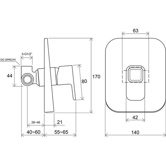 Смеситель для душа Ravak 10° TD 062.00 X070069 - 3 Смеситель для душа Ravak 10° TD 062.00 X070069 фото 3