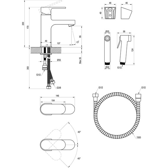 Смеситель для раковины Ravak Chrome-CR 112.01 X070167 - 2 Смеситель для раковины Ravak Chrome-CR 112.01 X070167 фото 2