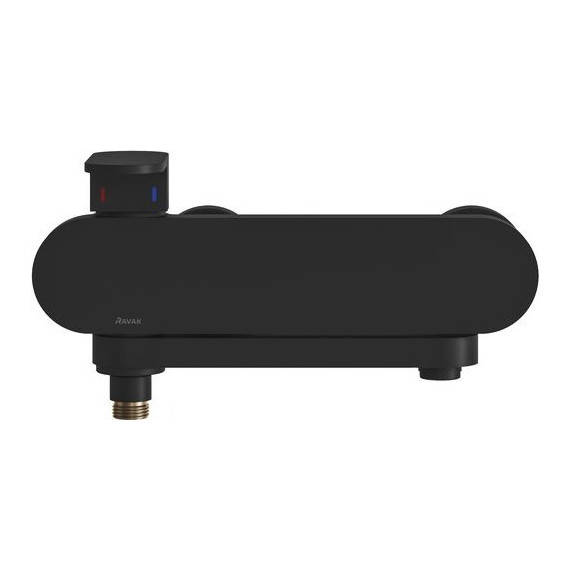 Смеситель для ванны Ravak Chrome CR 022.20BL X070431, чёрный фото 2