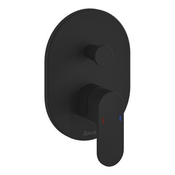 Смеситель для ванны Ravak Chrome CR 065.20BL.O2.RB070 X070433+X070052, чёрный - 2 Смеситель для ванны Ravak Chrome CR 065.20BL.O2.RB070 X070433+X070052, чёрный фото 2