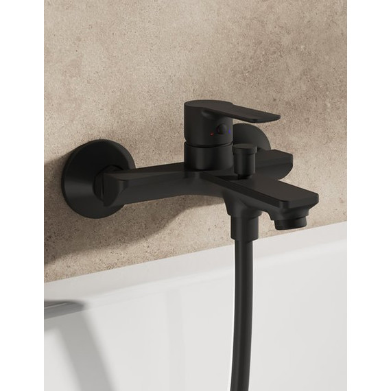 Смеситель для ванны Ravak SL 022.20BL X070491, чёрный фото 2