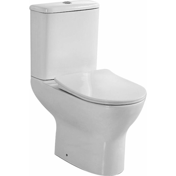 Унитаз-компакт безободковый Mirsant MIG PP с крышкой Soft-close фото 2