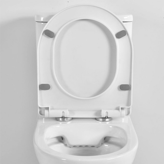 Унитаз-компакт безободковый Mirsant MIG PP с крышкой Soft-close фото 3