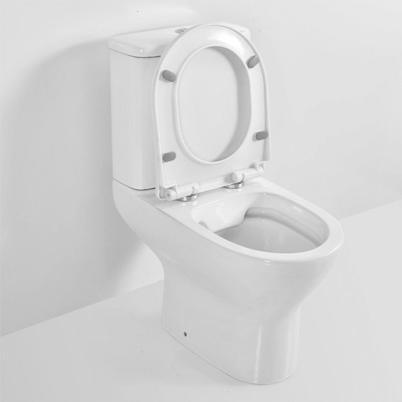 Унитаз-компакт безободковый Mirsant MIG PP с крышкой Soft-close фото 5