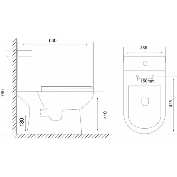 Унитаз-компакт безободковый Mirsant MIG PP с крышкой Soft-close фото 7