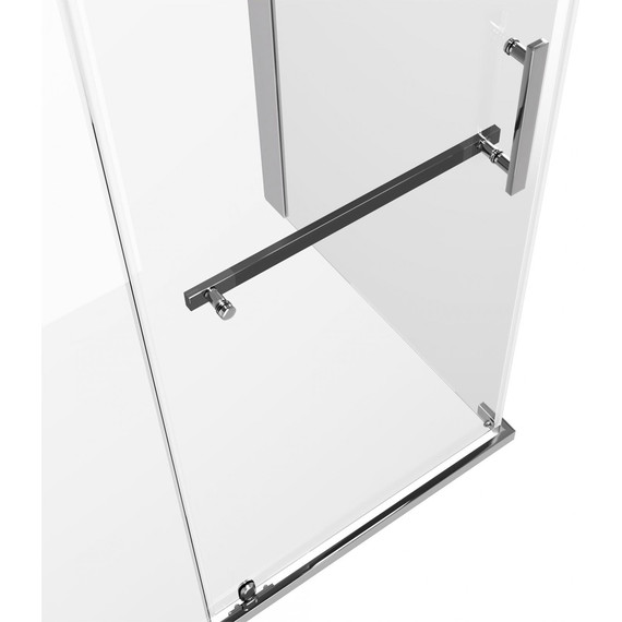 Душевое ограждение Mirsant Arena Square 120х90 см (стекло 8 мм), хром/прозрачное фото 5