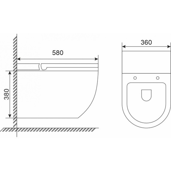 Унитаз подвесной импульсный Mirsant PROXY impulse УТ000097620 с крышкой Soft-close фото 6