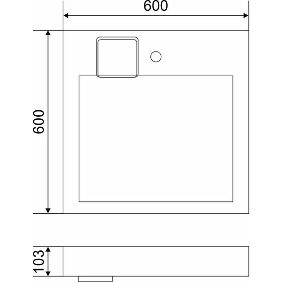 Раковина над стиральной машиной Mirsant Ellen 60 см УТ000101256 фото 9