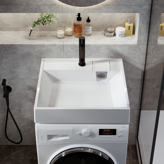 Раковина над стиральной машиной Mirsant Stella 60 см УТ000101257 фото 6