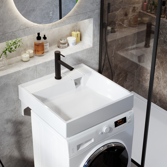 Раковина над стиральной машиной Mirsant Stella 60 см УТ000101257 фото 7