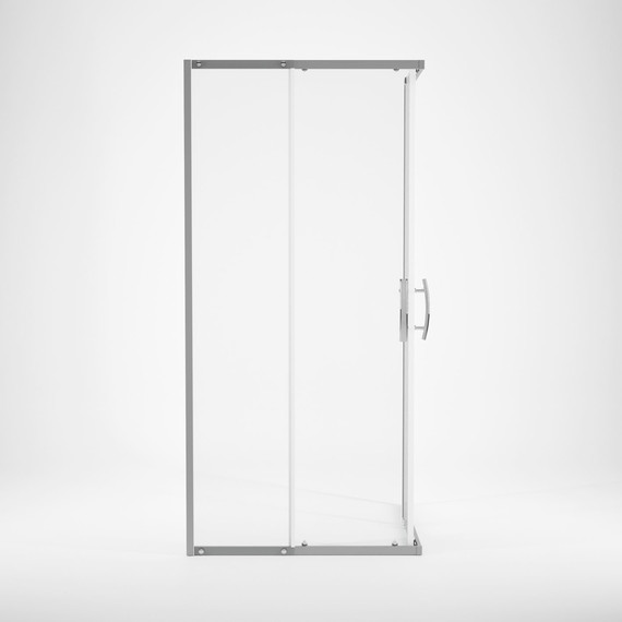 Душевое ограждение Mirsant Neo-90 Quadro 90х90 см, хром/прозрачное фото 5