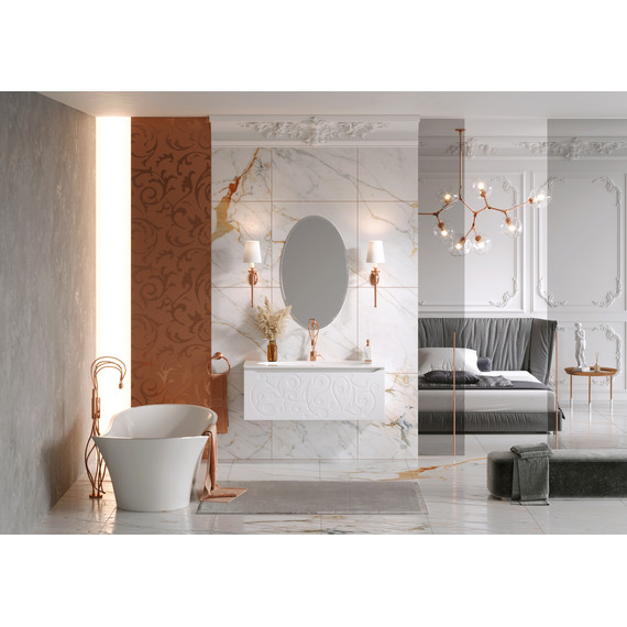 Тумба подвесная с раковиной Clarberg Elegance 100 см EL0110, белый - 2 Тумба подвесная с раковиной Clarberg Elegance 100 см EL0110, белый фото 2