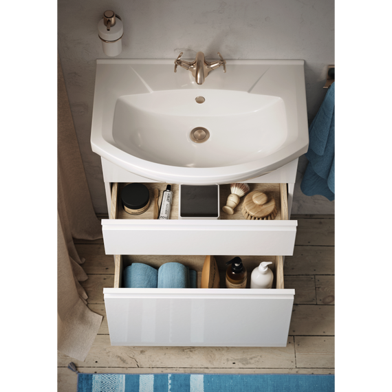 Тумба напольная с раковиной Aqwella Rodos 85 см ROD01082N, белый - 4 Тумба напольная с раковиной Aqwella Rodos 85 см ROD01082N, белый фото 4