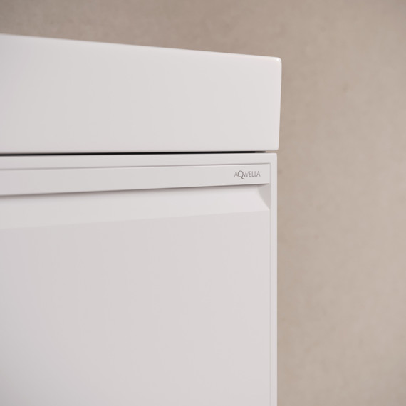 Тумба подвесная с раковиной Aqwella Pure 65 см PUR0165WM, белый, Цвет фасада: белый - 4 Тумба подвесная с раковиной Aqwella Pure 65 см PUR0165WM, белый, Цвет фасада: белый фото 4