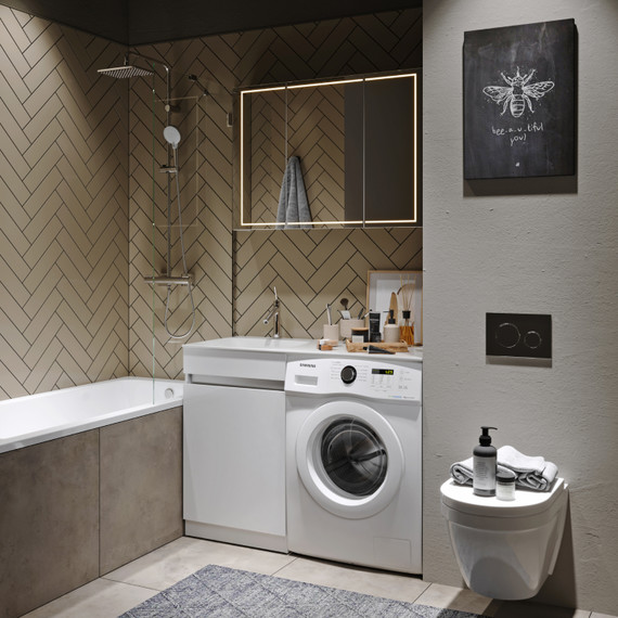 Зеркало-шкаф Aqwella Simplex 100 см SLX0410 фото 2