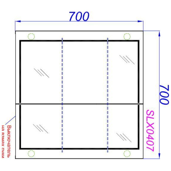 Зеркало-шкаф Aqwella Simplex 70 см SLX0407 фото 4