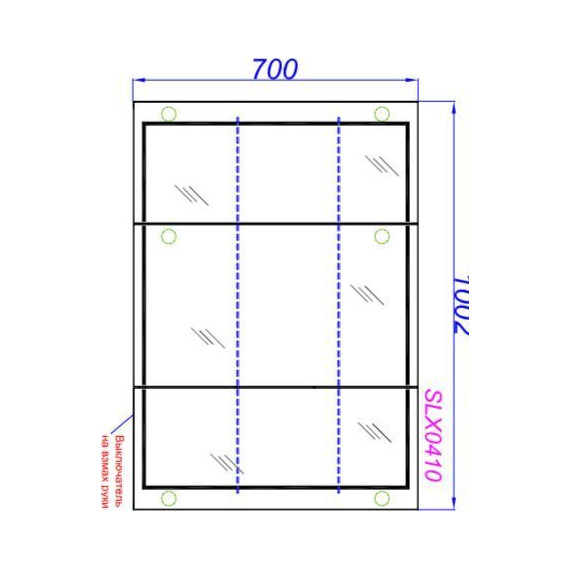 Зеркало-шкаф Aqwella Simplex 100 см SLX0410 фото 3