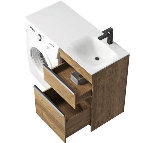 Тумба напольная с раковиной Aqwella Terra 115 см TER01052NDBR, дуб балтийский - 2 Тумба напольная с раковиной Aqwella Terra 115 см TER01052NDBR, дуб балтийский фото 2