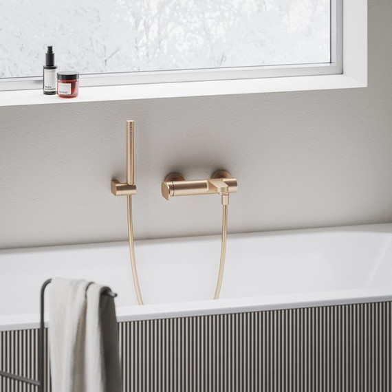 Смеситель для ванны Ravak EL 022.60RGB X070367, розовое золото фото 2