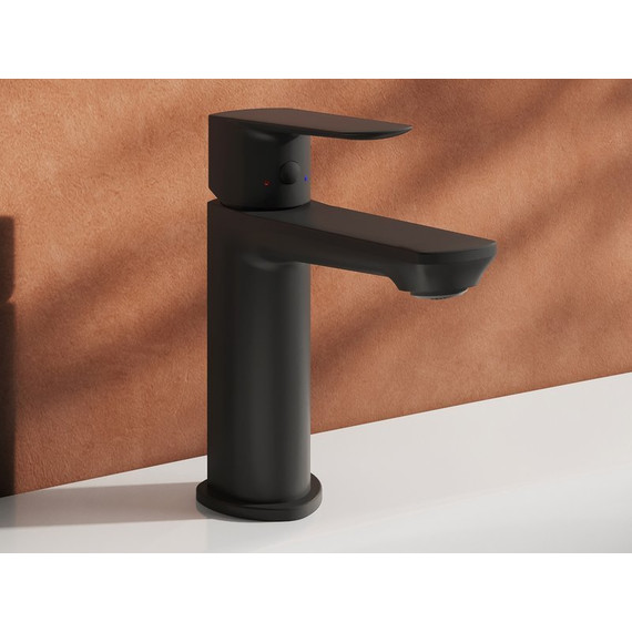 Смеситель для раковины Ravak LF 012.20BL X070476, чёрный - 2 	Смеситель для раковины Ravak LF 012.20BL X070476, чёрный фото 2