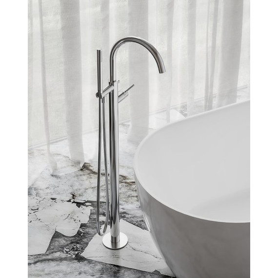 Смеситель для ванны напольный Ravak ES 080.00CR X070499 фото 4