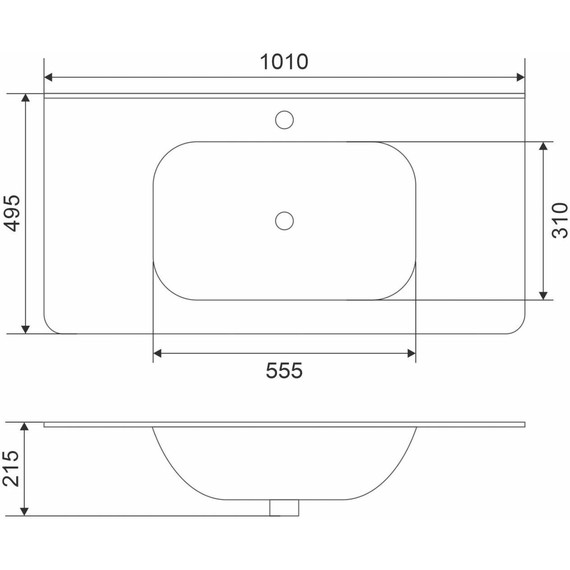 Тумба подвесная с раковиной Mirsant Savag 100 см (раковина Astra 100), белый глянцевый фото 12