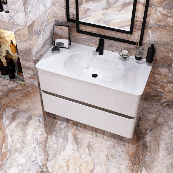 Тумба подвесная с раковиной Mirsant Savag 100 см (раковина Astra 100), белый матовый - 7 Тумба подвесная с раковиной Mirsant Savag 100 см (раковина Astra 100), белый матовый фото 7