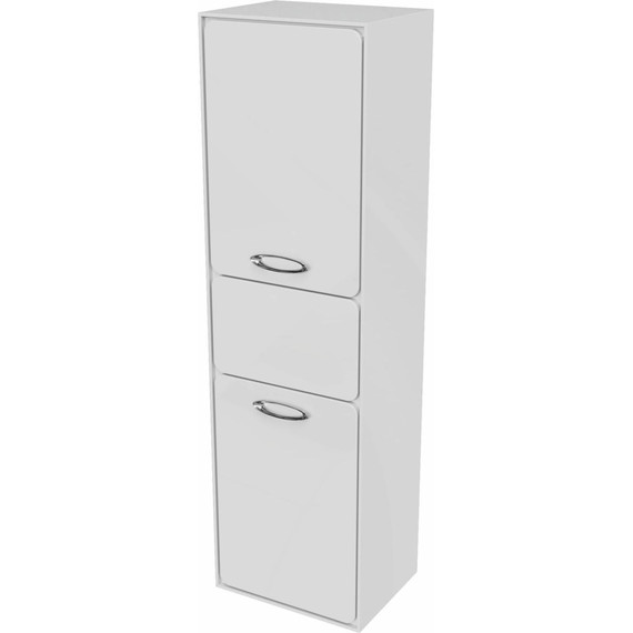 Пенал подвесной Mirsant Viva 45 см (универсальный), белый глянцевый - 2 Пенал подвесной Mirsant Viva 45 см (универсальный), белый глянцевый фото 2