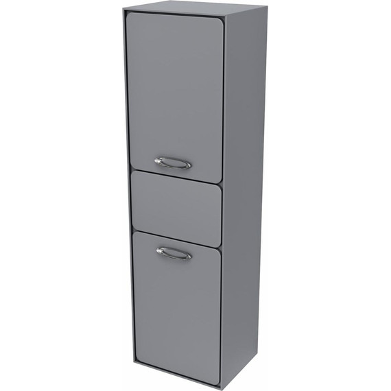 Пенал подвесной Mirsant Viva 45 см (универсальный), серый матовый - 2 Пенал подвесной Mirsant Viva 45 см (универсальный), серый матовый фото 2