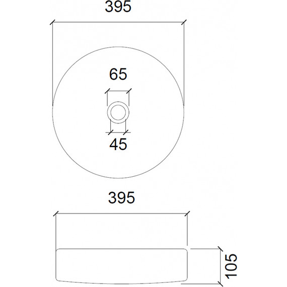 Раковина-чаша прозрачная Abber Glas 39 см AK2301 фото 3
