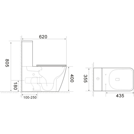 Унитаз-компакт безободковый Azario ESCONDA AZ-1255A с крышкой микролифт (система смыва торнадо) - 8 Унитаз-компакт безободковый Azario ESCONDA AZ-1255A с крышкой микролифт (система смыва торнадо) фото 8