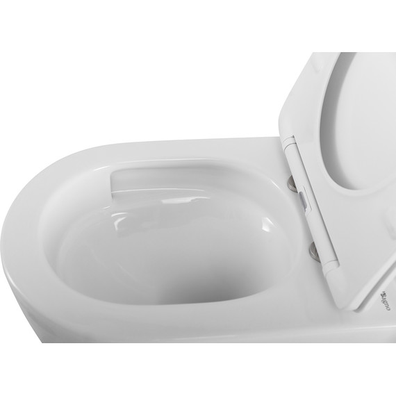 Унитаз подвесной безободковый BelBagno Senso-Tor BB017CH-TOR/SC (система смыва торнадо) с крышкой микролифт фото 5