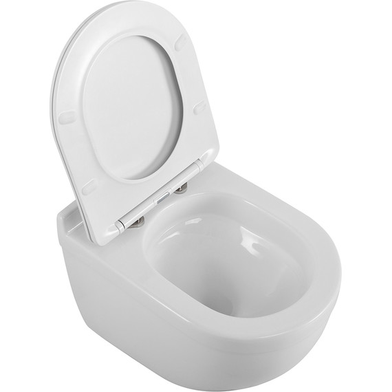 Унитаз подвесной безободковый BelBagno Senso-Tor BB017CH-TOR/SC (система смыва торнадо) с крышкой микролифт фото 7