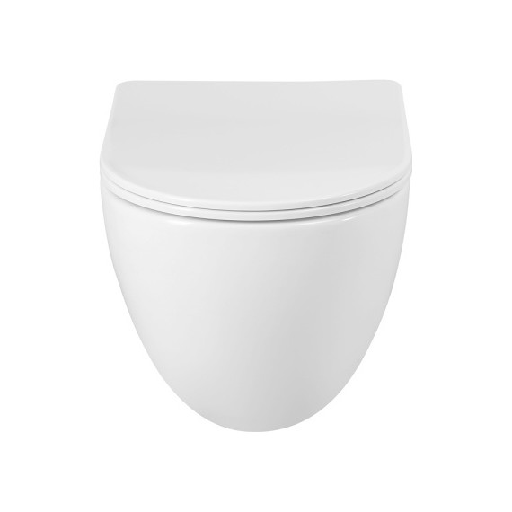 Унитаз подвесной безободковый BelBagno Amanda-Tor BB051CH-TOR-FC/SC (система смыва торнадо) с крышкой микролифт - 10 Унитаз подвесной безободковый BelBagno Amanda-Tor BB051CH-TOR-FC/SC (система смыва торнадо) с крышкой микролифт фото 10