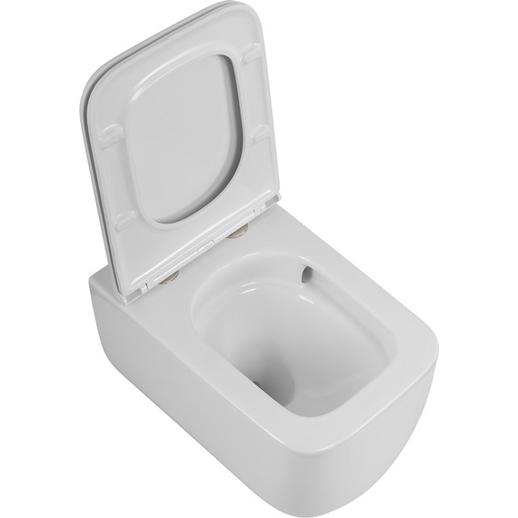 Унитаз подвесной безободковый BelBagno BB076CH-TOR/SC (система смыва торнадо) с крышкой микролифт фото 9